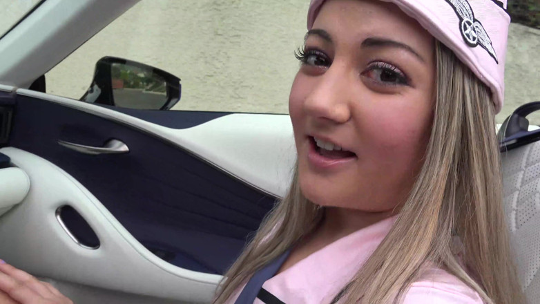 ATK Fans (Girlfriends): Naughty stewardess squirting all over the couch
