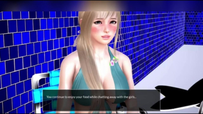 3DXXXTEEN2 Cartoon: Illusionary boobs for the girls' shower. 3D porn cartoon sex