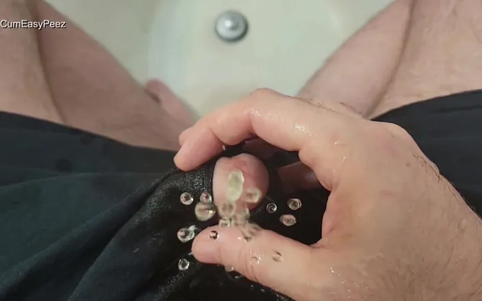 Solo Andy: Piss Play and a Huge Cumshot Through Boxers POV