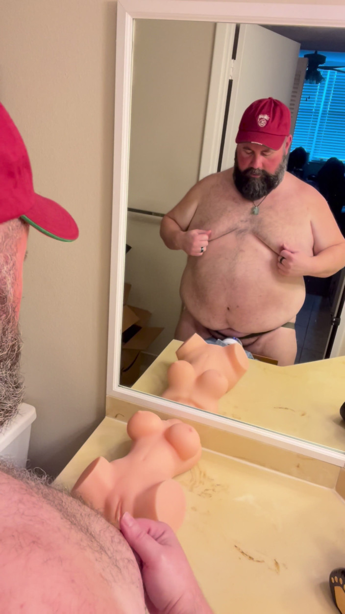 Komatik Productions: Eating My Load off a Toy Pussy