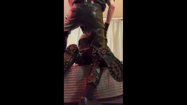 KinkySirius: Leather Master Fuck Hard Leather Fag - Part 2