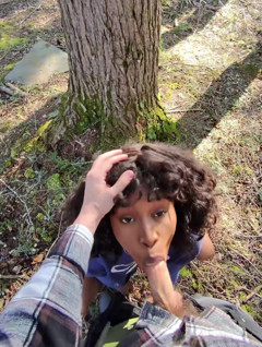 Cruising for Girlcock in the Woods POV thumbnail