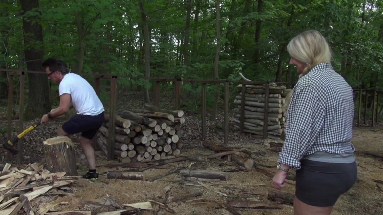 FUCK PARTY XXX and VINTAGE PARTY: Curvy blonde likes outdoor fuck with the guy she just...