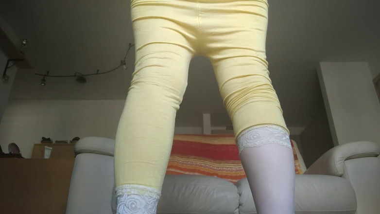 RavenBigAss: Big ass squats in front of window - Part 2
