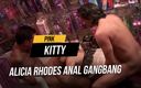 Pink Kitty: Alicia Rhodes anal gangbang cum gargling puta