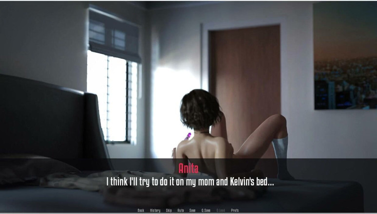 XXX Games Bunk: Anitas praktikplats - Spel - Rollspel - styvdotter onanerade i styvfarsäng