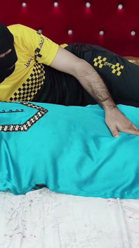Stepson Seducing, Sucking Big Boobs and Hard Fucking with His Muslim Stepmom