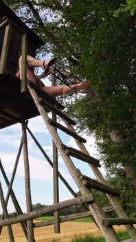 Xxl Pissing From Above in the Forest