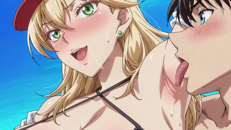 Prznai: Shinichi (Conan) X Suomi-sensei (playa nudista)