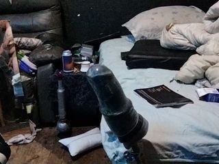XX rap: Steck einen großen dildo in meinen analsex