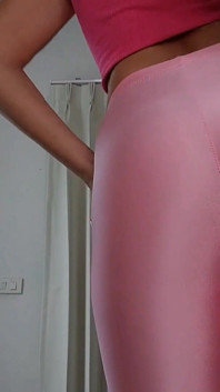 Glass Toy Squirt Fest in Shiny Leggings and Converse