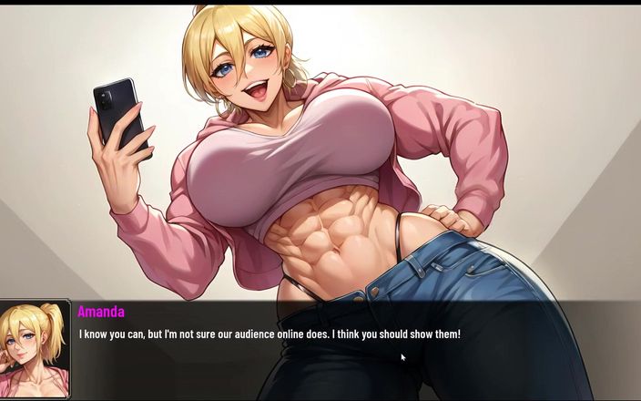 Cum in Futa: Futanari Svět svalového růstu Femboy Hentai hra Ep.2 Masochista Tiny...