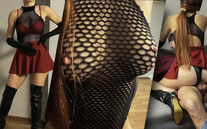 Myredfoxgirl: Myredfoxgirl's Roommate Looks up Her Skirt and She Fucks Him...