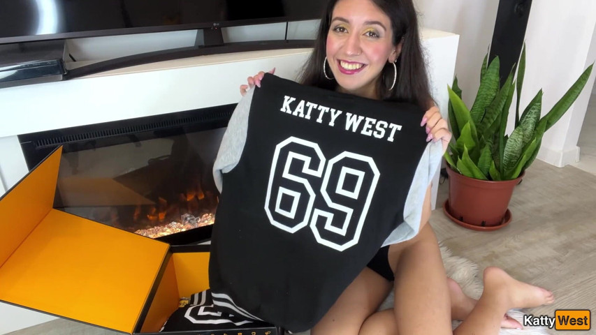 Unpacking 50K Subscribers Ph Box, Dirty Talk and Fitting - Katty West (KattyWest)