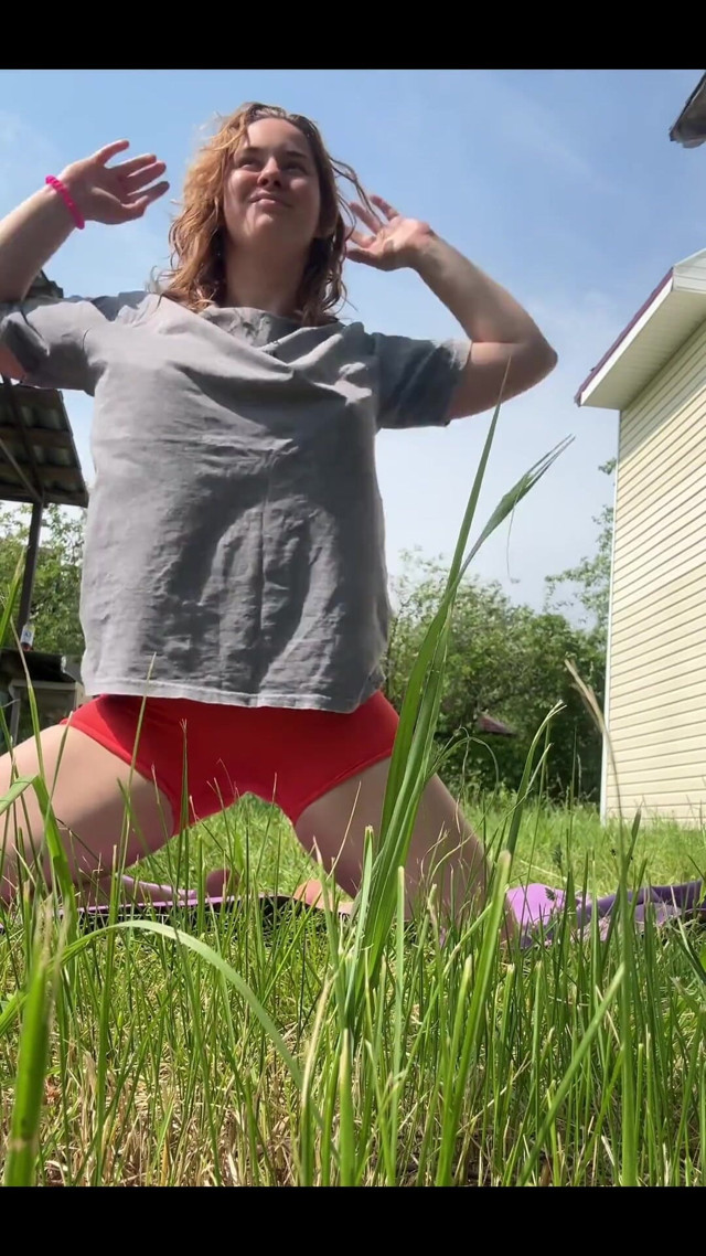 In Summer I Do Yoga on the Street (Flaming Fox)