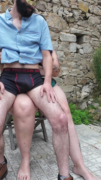 BBW Thigh Sitting & Lap Bouncing - Skinny Man Riding Her Thick Thighs