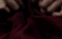 Satin and silky: Cọ xát con cu với maroon satin silky suit của...