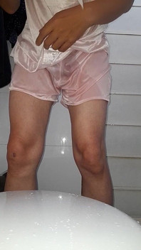 Cum Inside Satin Silk Sleepwear Set