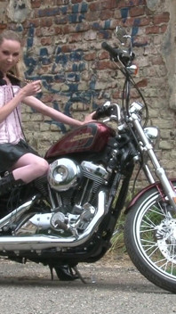 Bitch on the bike