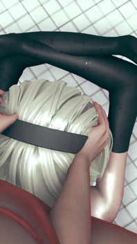 în față în baie cu 2b - Nier Automata Animation