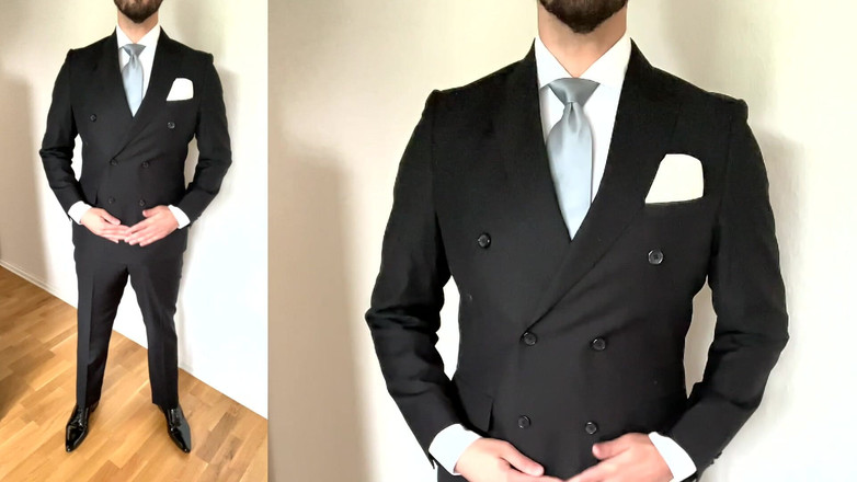 Master Shiny Shoes: Hombre de traje se masturba con zapatos de charol