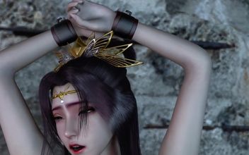 3D Hot Asian Babe Have Her First Time BDSM Sex with Her Master