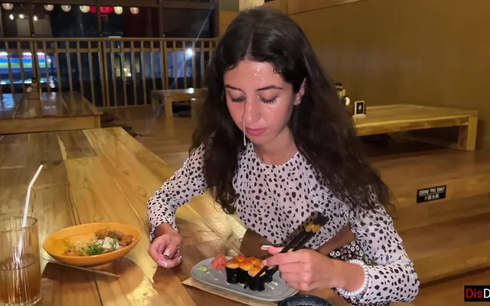 Dis Diger: I Cum on a Girl's Face in Sushi Bar and...