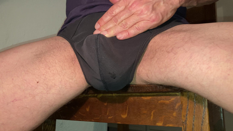 Big Jay: Stepdaddy's Cock Leaks Through Underwear