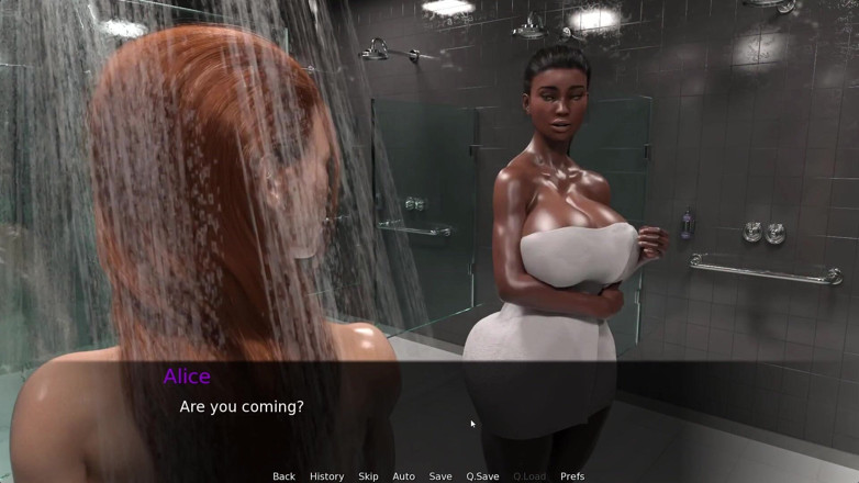 Future MoneyMan: Shemale Girl Fucking BBW Black Girl Pussy in Gym Bathroom