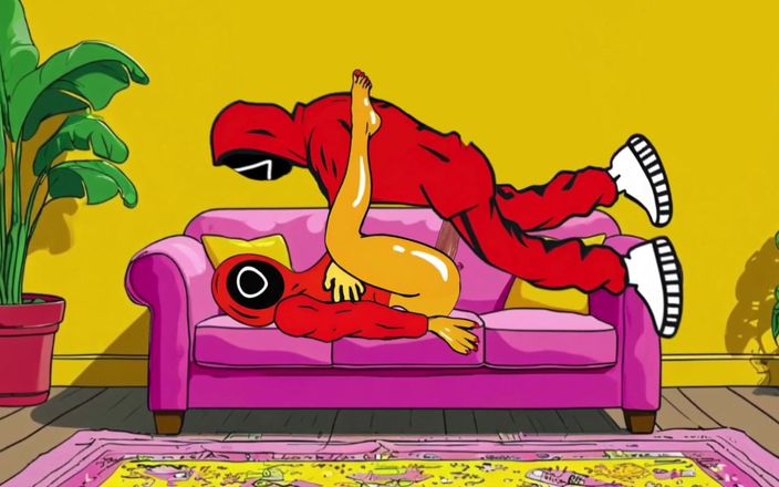 Octopussy Lovers Club: 바람난 남편 오줌 게임. 오줌 게임 만화 애니메이션의 애니메이션 패러디
