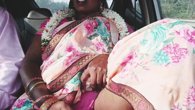 Telugu honey lips: Seda tía en el coche, telugu habla sucio, episodio -1, parte- 3,...