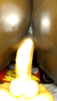 Bouncing My Booty Riding Monster Dildo Screaming Moaning Orgasm