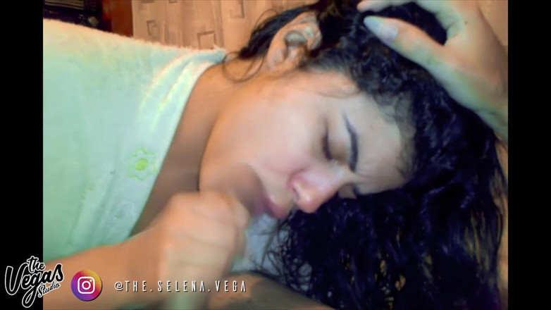 Selena Vega: Steamy Post-shower POV Blowjob Young Me Deepthroating &amp; Swallowing Every Drop -...