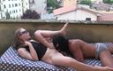 Italian Step Sister: Italiana amateur - en primer plano - hermanastro follada en la terraza...