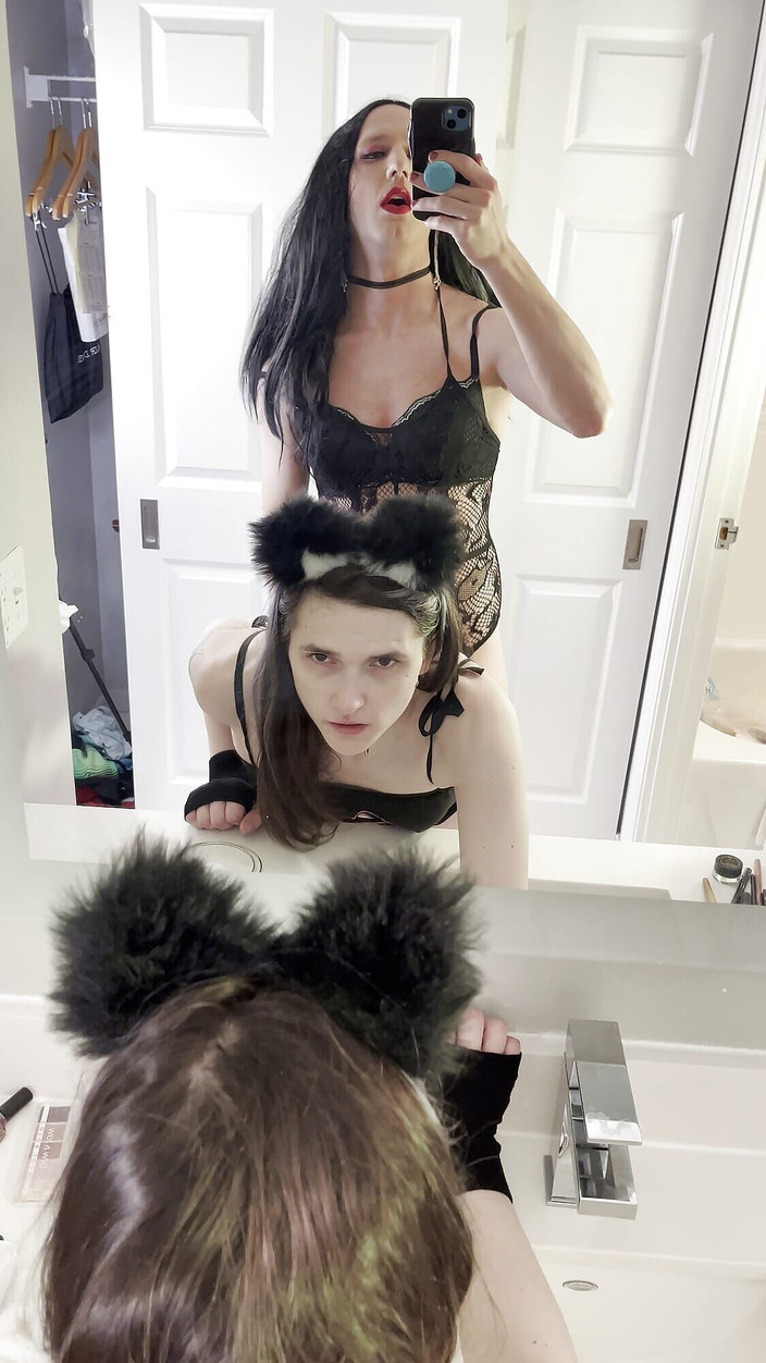 Sissy Bailey Wilde: Zierliche trans-frau von Femboy bailey wilde pOV gefickt