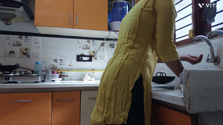 GlamorousBow9: Indian Maid Stepaunty Big Ass Sucking and Anal Sex with...