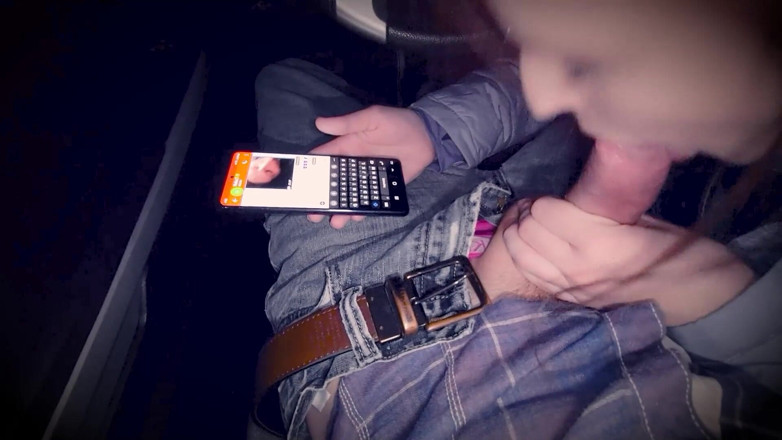 Liddy Tyler: Cuckold sitter hemma medan hans fru blåser sin pojkvän utanför...