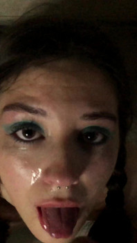 Submissive Teen ROUGH suck HUGE COCK