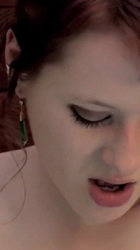 there is a sexy blonde who with toys fucks her eager pussy by herself
