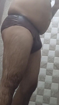 Hot Curvy Old Man Nude Bath