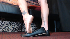 Abby Anna: バレエフラットシューズプレイつま先