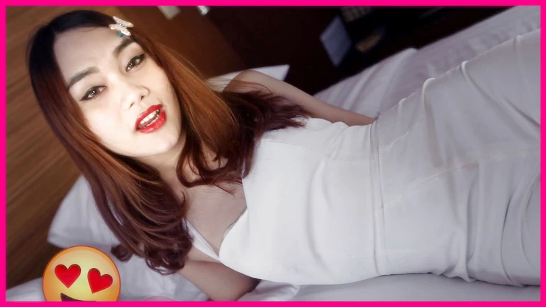 Hello Lady Boy: Skinny Thai ladyboy filled up with cock