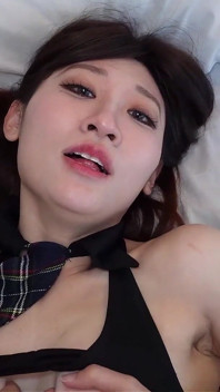 Shy Green Eyed Asian College Girl Chloe Lin Addicted to Huge Cock