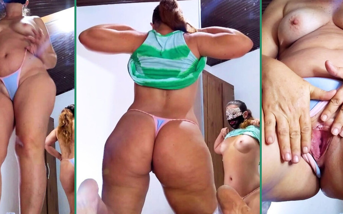 Mirelladelicia: Déshabillage, robe verte et culotte bleue