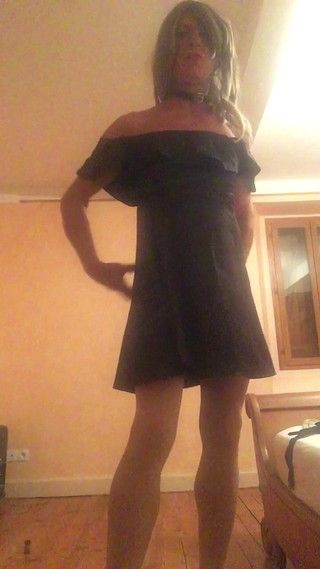 Traceytv: Kinky sissy Tracey tv satin plugged