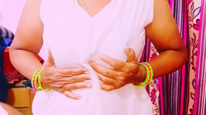 Telugu honey lips: Trío indio, tías del pueblo follando auto conductor