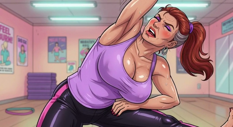AI Porn: Babes Sweating in Yoga Class