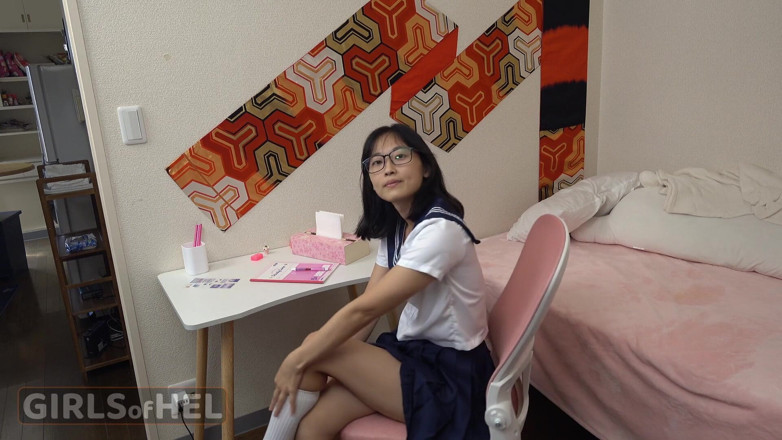 Girls of Hel: Nosy Stepdad Intrudes on His Asian Stepdaughter for Rough Anal...