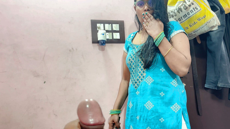 pinki_cute: Stepmother Pinki Caught Her Stepson Naked, She Help for Tight...