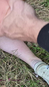Girl Is Taken Out on a Leash by Master and Fuck Dildo in Pyssy with Anal Plug